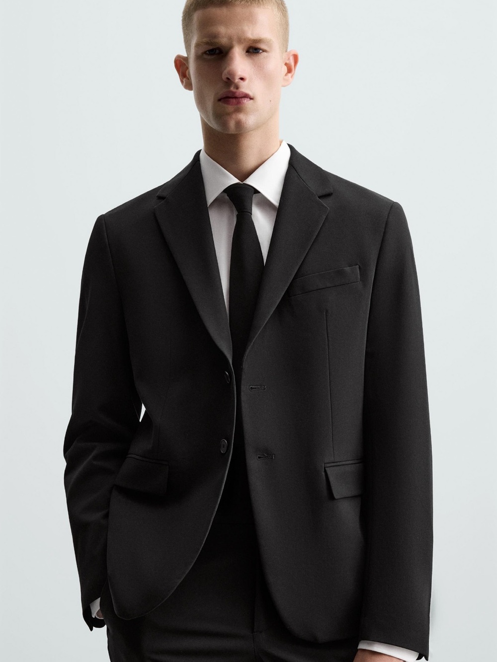 Zara Black Two-Button Men's Suit Jacket Never worn